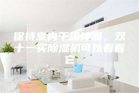 保持室內(nèi)干爽神器，雙十一買除濕機可以看看它